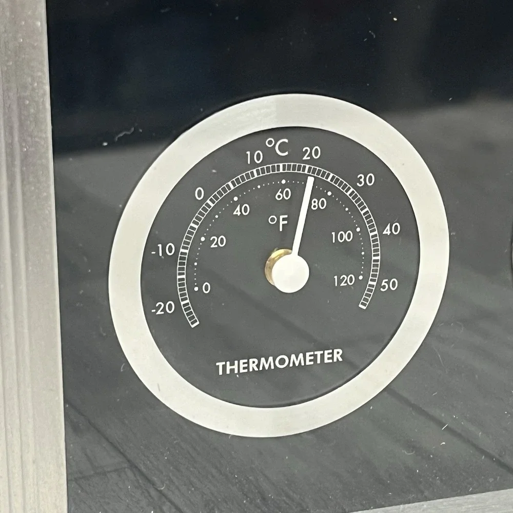 Bulova B7590 Desk Clock Weather Station with Thermometer & Hygrometer